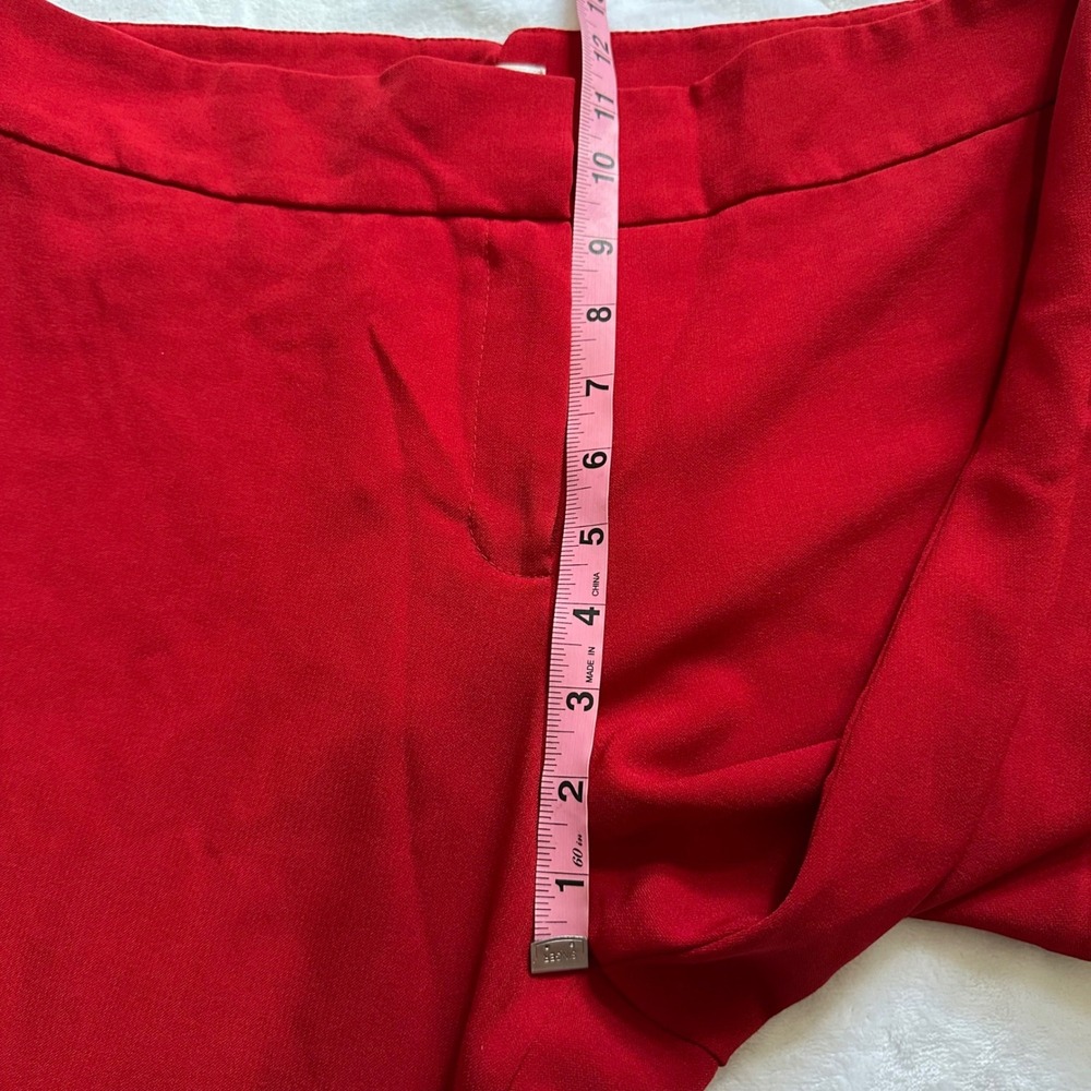Kasper Womens Red‎ Straight Leg Dress Pants Trousers Professional Career - Picture 6 of 11